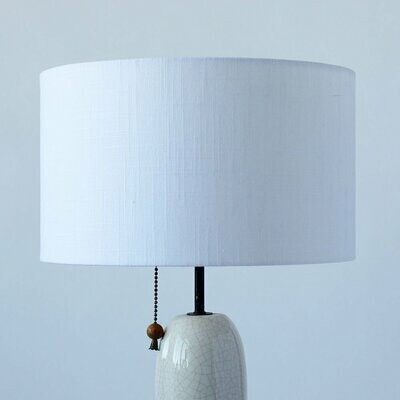 White Textured Linen Shade- Custom Montreal Design