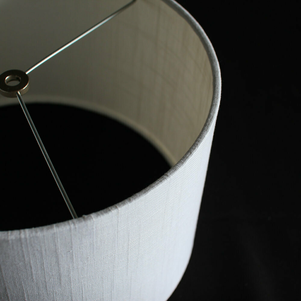 White Textured Linen Shade- Custom Montreal Design