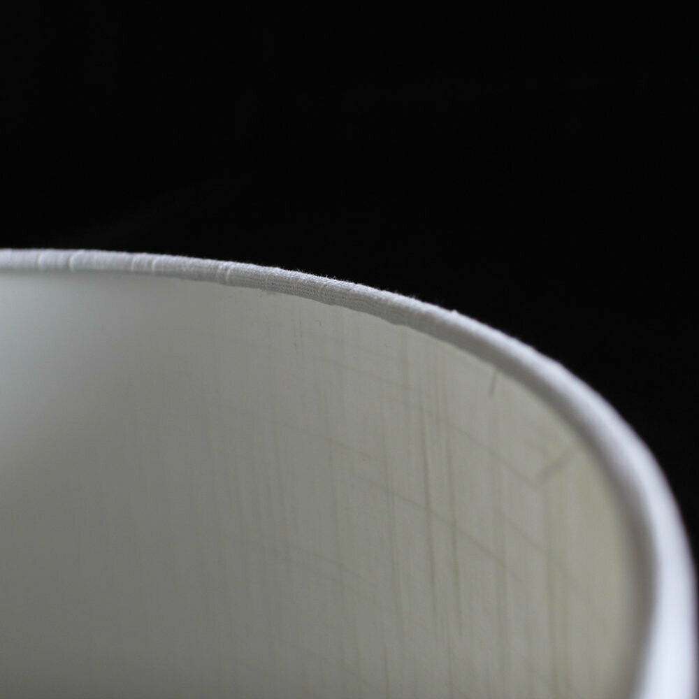 White Textured Linen Shade- Custom Montreal Design