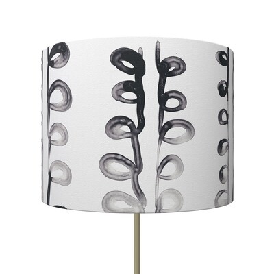 Handcrafted Linen Cotton Lampshade Loop Vertical | Winter Sun- Custom Montreal Design