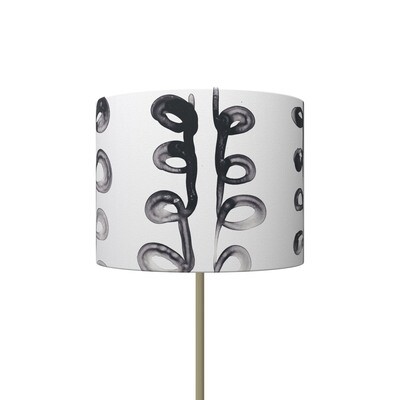 Handcrafted Linen Cotton Lampshade Loop Vertical | Winter Sun- Custom Montreal Design