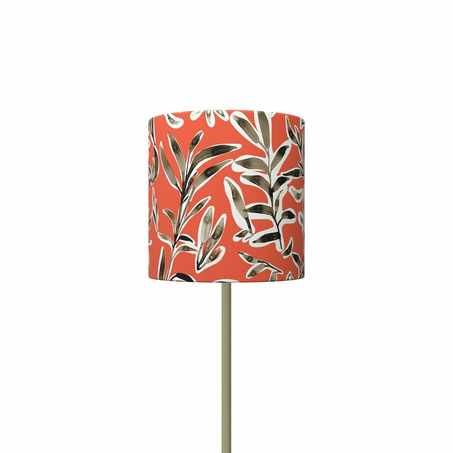 Handcrafted Linen Cotton Lampshade in Ficus Scatter | Pounce- Custom Montreal Design