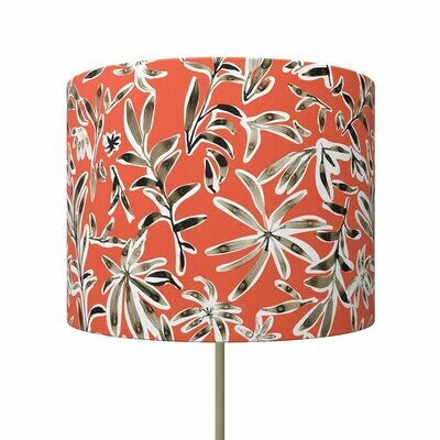 Handcrafted Linen Cotton Lampshade in Ficus Scatter | Pounce- Custom Montreal Design