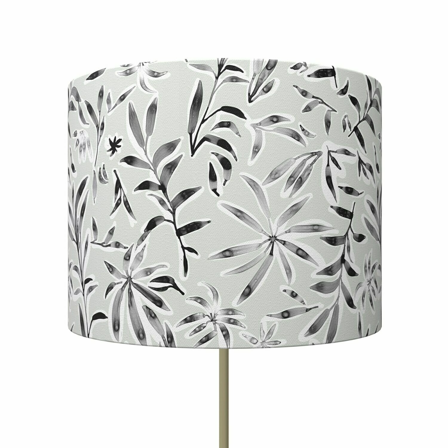 Handcrafted Linen Cotton Lampshade in Ficus Scatter | Pause- Custom Montreal Design