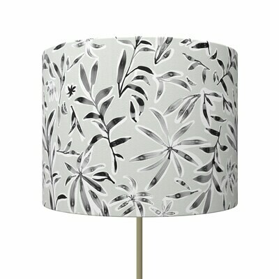 Handcrafted Linen Cotton Lampshade in Ficus Scatter | Pause- Custom Montreal Design
