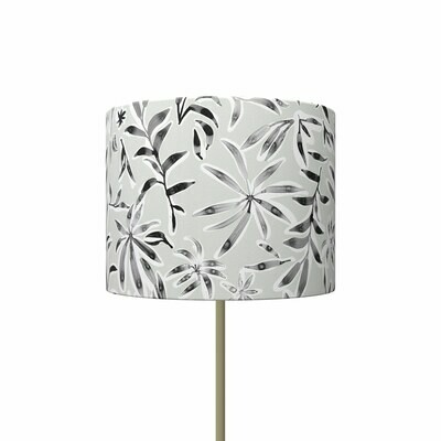 Handcrafted Linen Cotton Lampshade in Ficus Scatter | Pause- Custom Montreal Design
