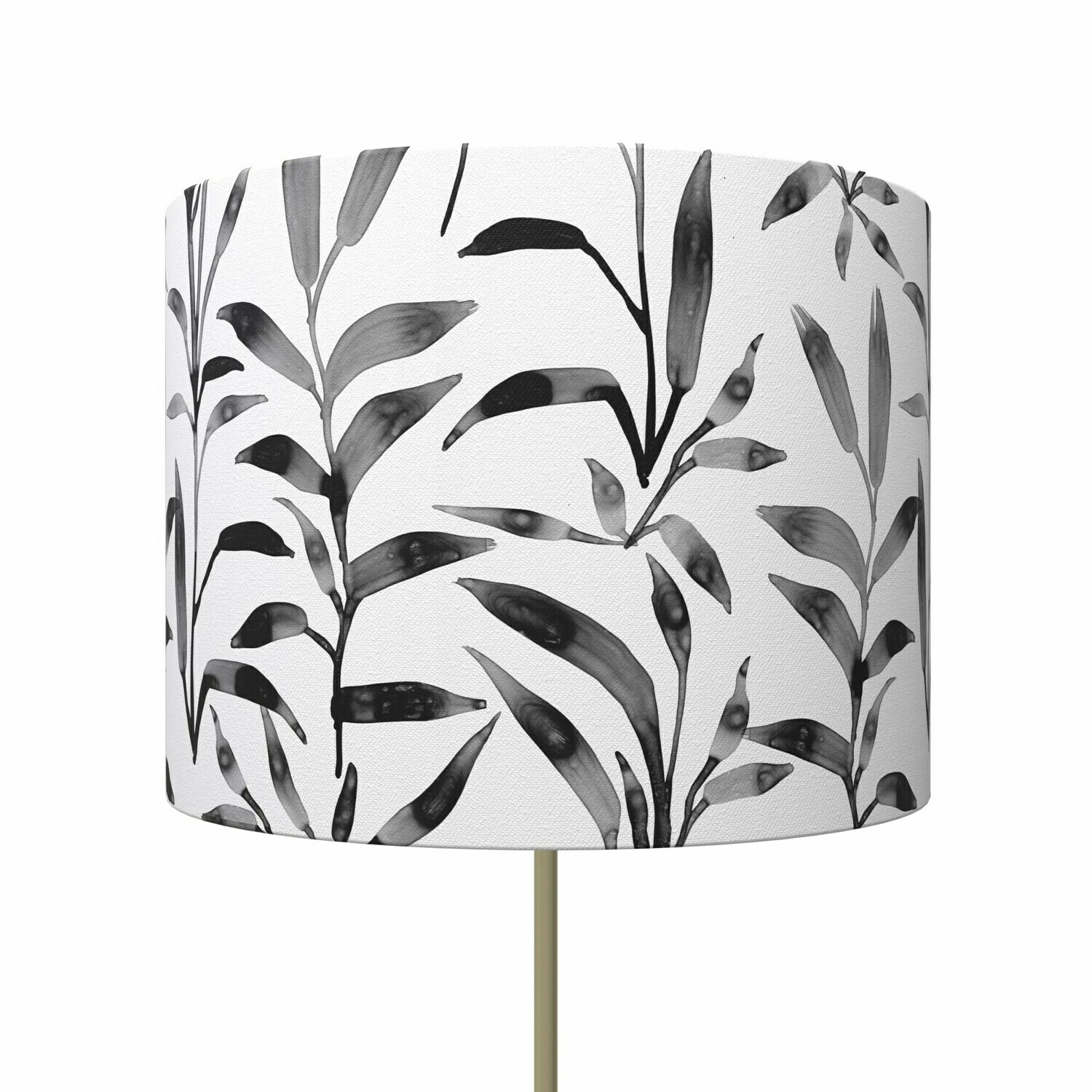 Handcrafted Linen Cotton Lampshade in Ficus | Pause- Custom Montreal Design
