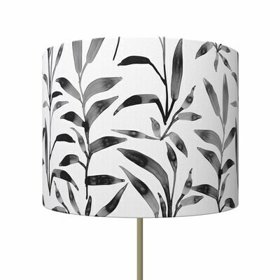 Handcrafted Linen Cotton Lampshade in Ficus | Pause- Custom Montreal Design