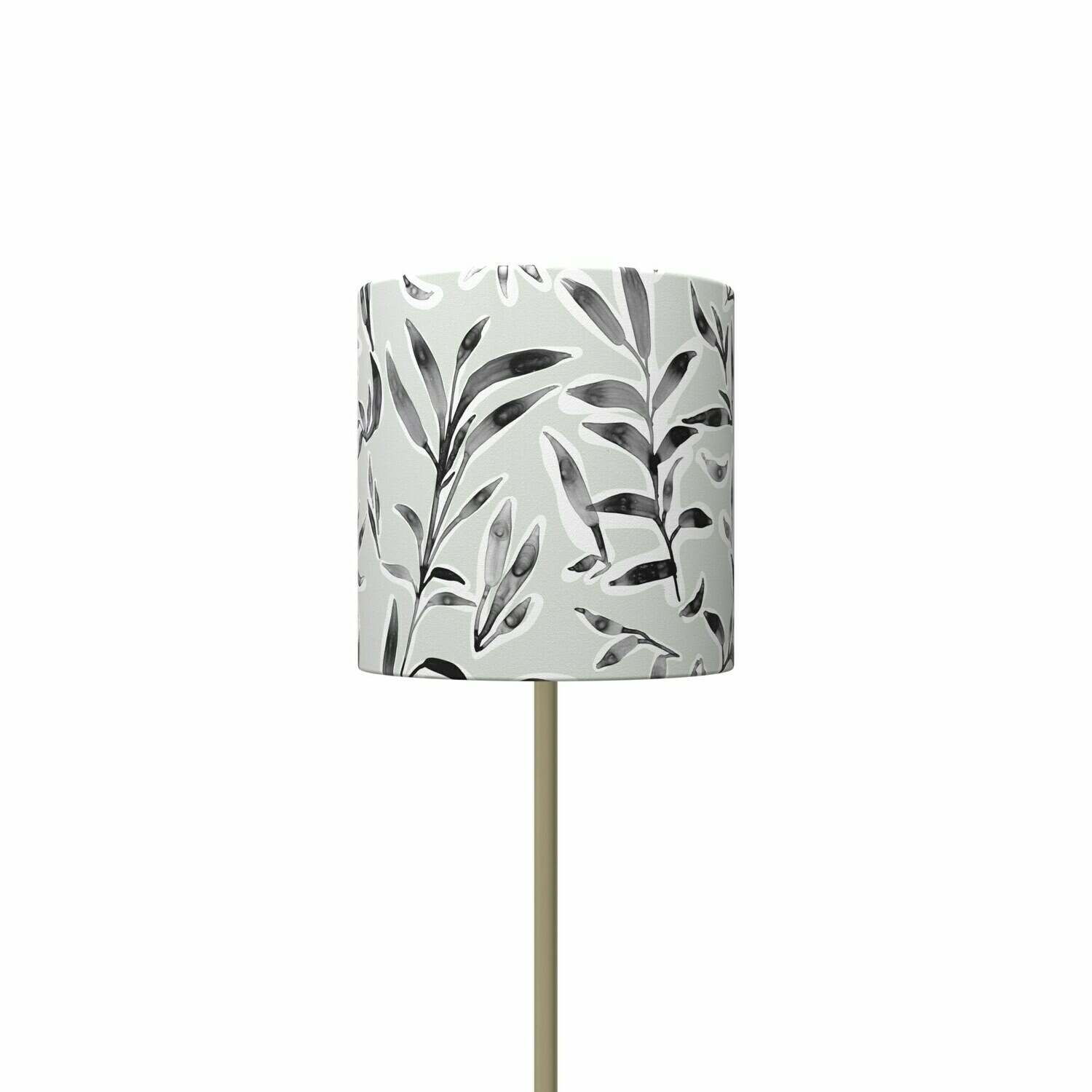 Handcrafted Linen Cotton Lampshade in Ficus Scatter | Pause- Custom Montreal Design