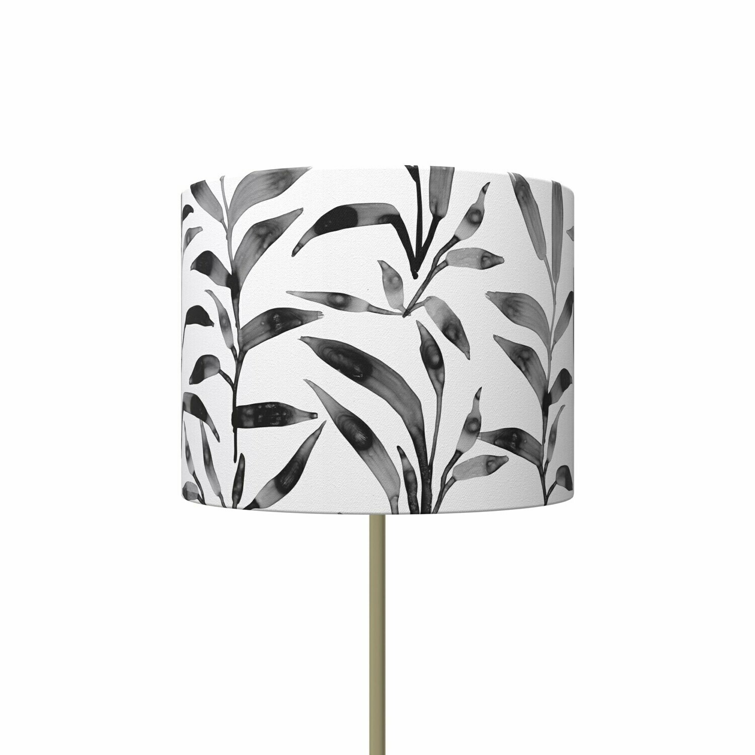 Handcrafted Linen Cotton Lampshade in Ficus | Pause- Custom Montreal Design