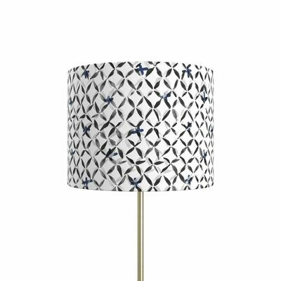 Handcrafted Linen Cotton Lampshade in Chainlink | Dusk- Custom Montreal Design