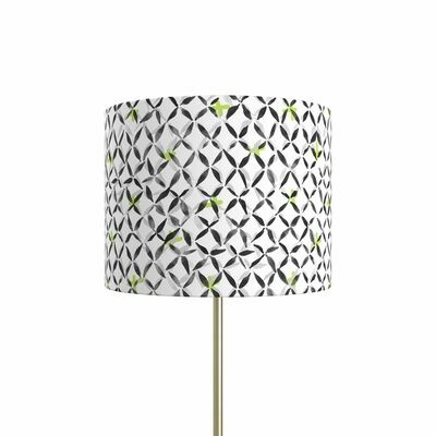 Handcrafted Linen Cotton Lampshade in Chainlink | Dawn- Custom Montreal Design