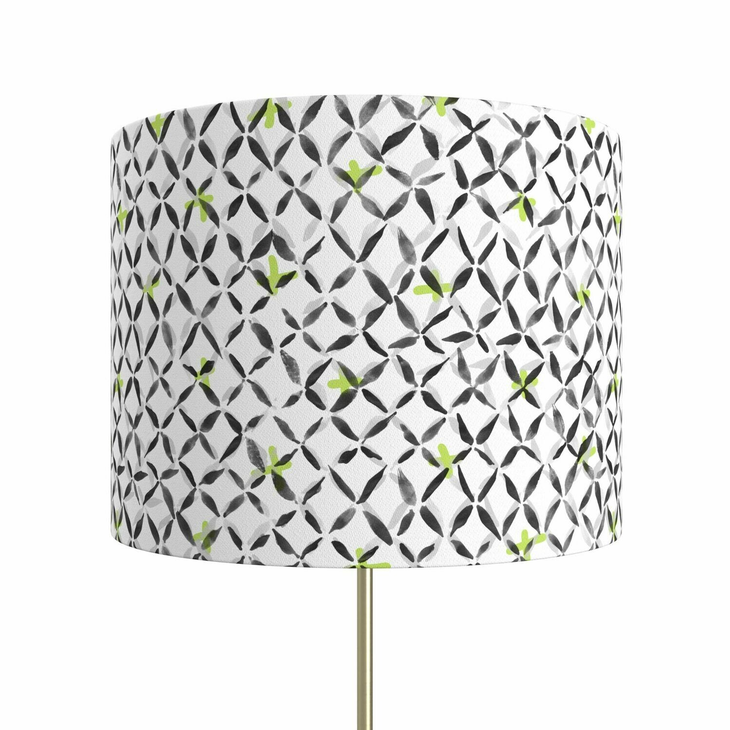 Handcrafted Linen Cotton Lampshade in Chainlink | Dawn- Custom Montreal Design