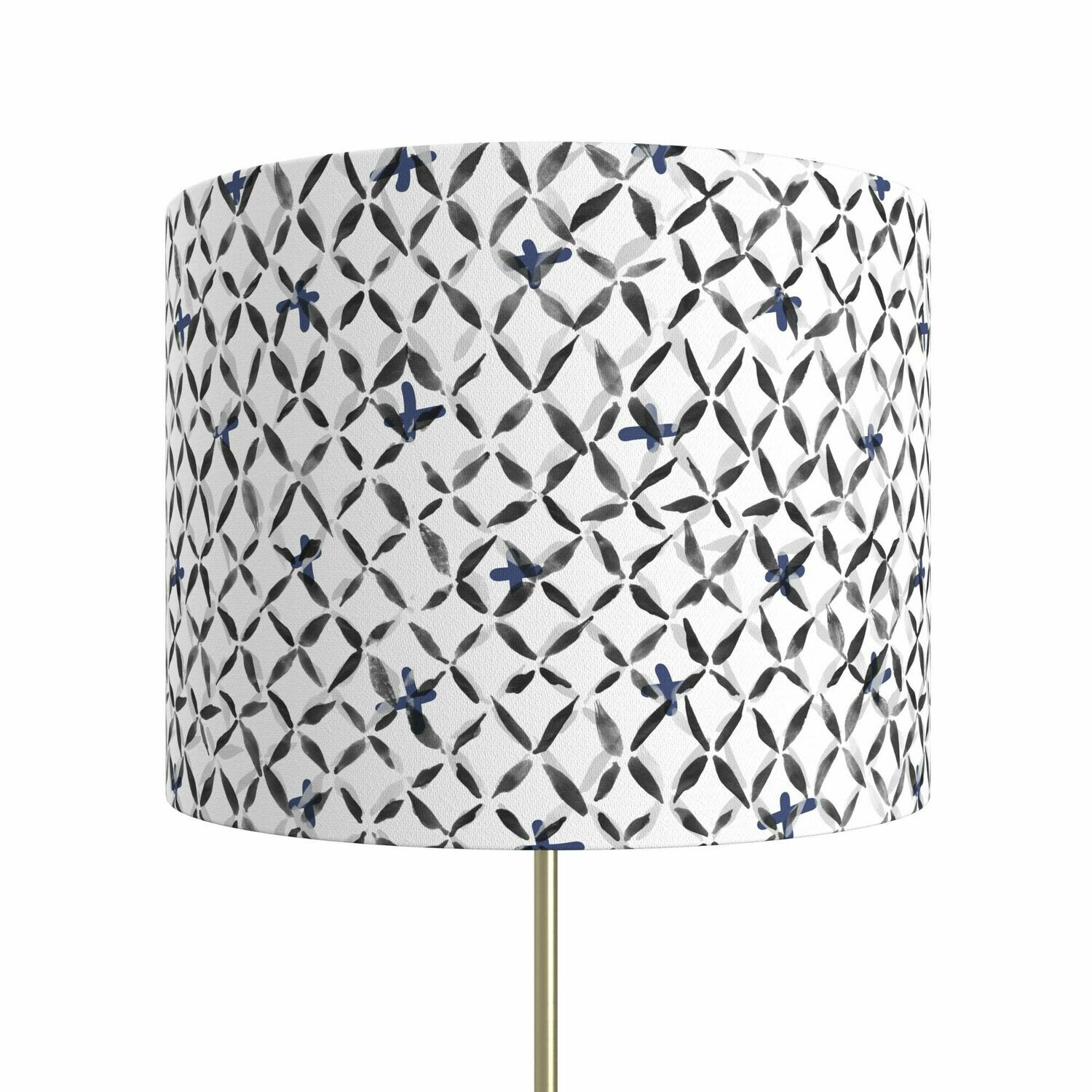 Handcrafted Linen Cotton Lampshade in Chainlink | Dusk- Custom Montreal Design
