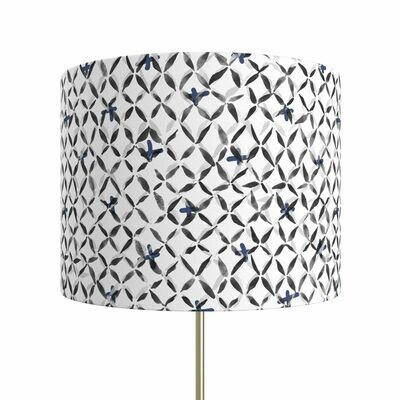 Handcrafted Linen Cotton Lampshade in Chainlink | Dusk- Custom Montreal Design