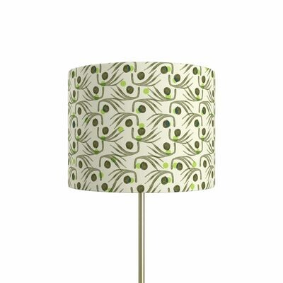 Handcrafted Linen Cotton Lampshade in Whiskers | Dusk- Custom Montreal Design