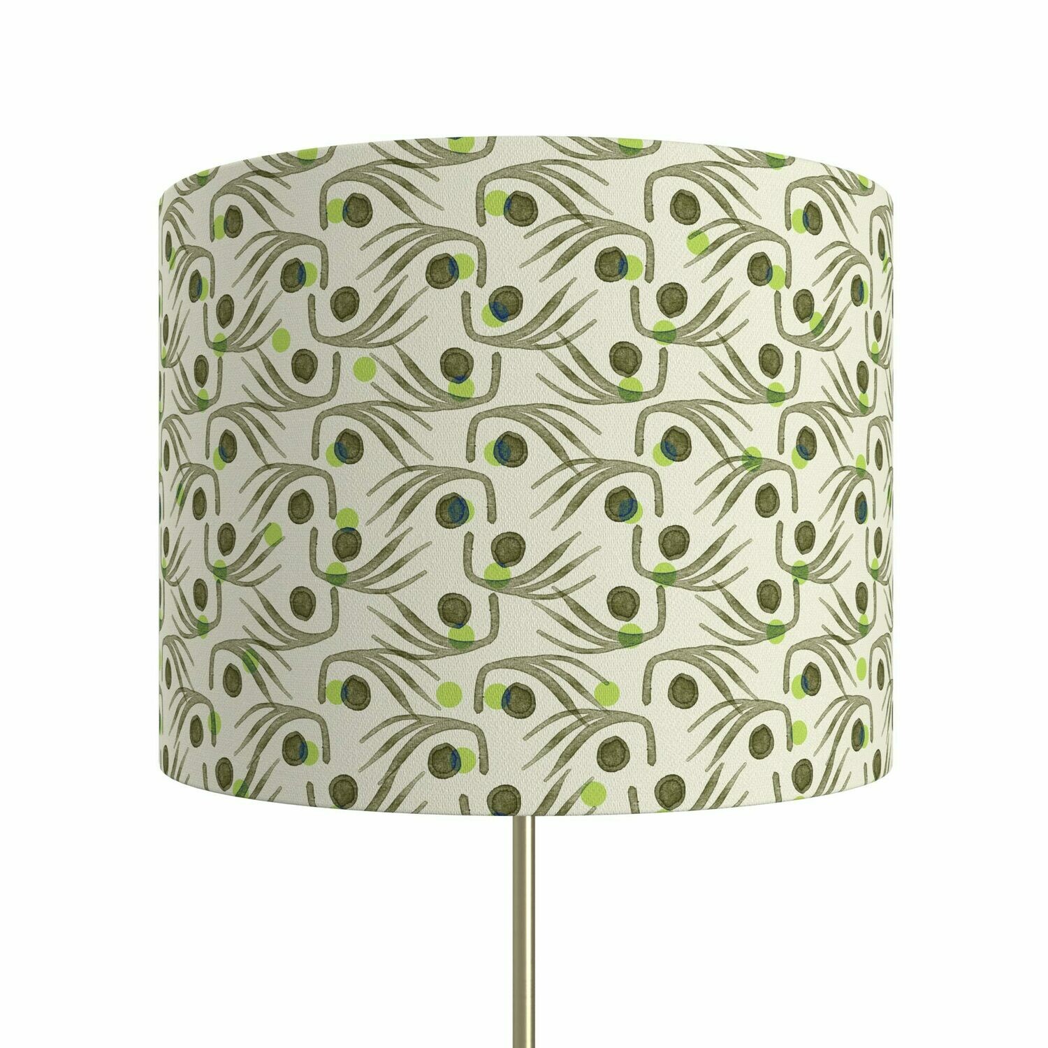 Handcrafted Linen Cotton Lampshade in Whiskers | Dusk- Custom Montreal Design