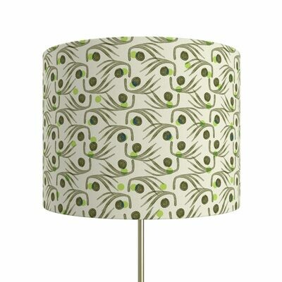 Handcrafted Linen Cotton Lampshade in Whiskers | Dusk- Custom Montreal Design