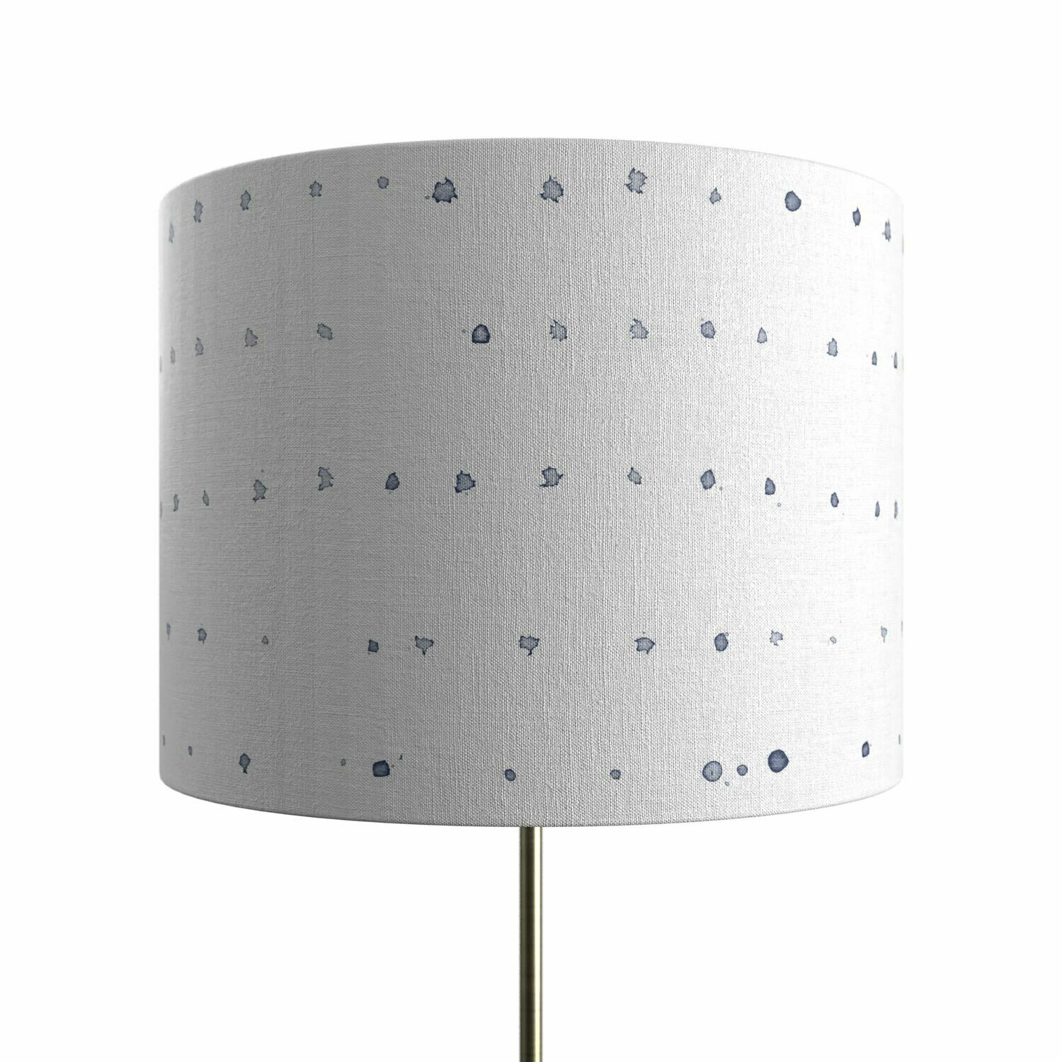 Handcrafted Linen Cotton Lampshade in Dose | Navy- Custom Montreal Design