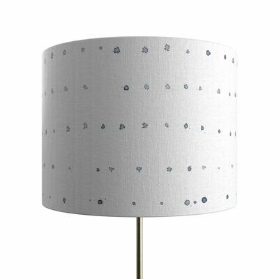 Handcrafted Linen Cotton Lampshade in Dose | Navy- Custom Montreal Design