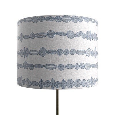 Handcrafted Linen Cotton Lampshade in Flint | Navy- Custom Montreal Design