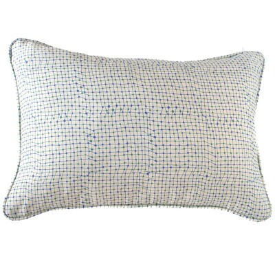 Linen Cotton Decorative Pillow - Trapeze | Mint Pattern - Handcrafted Montreal