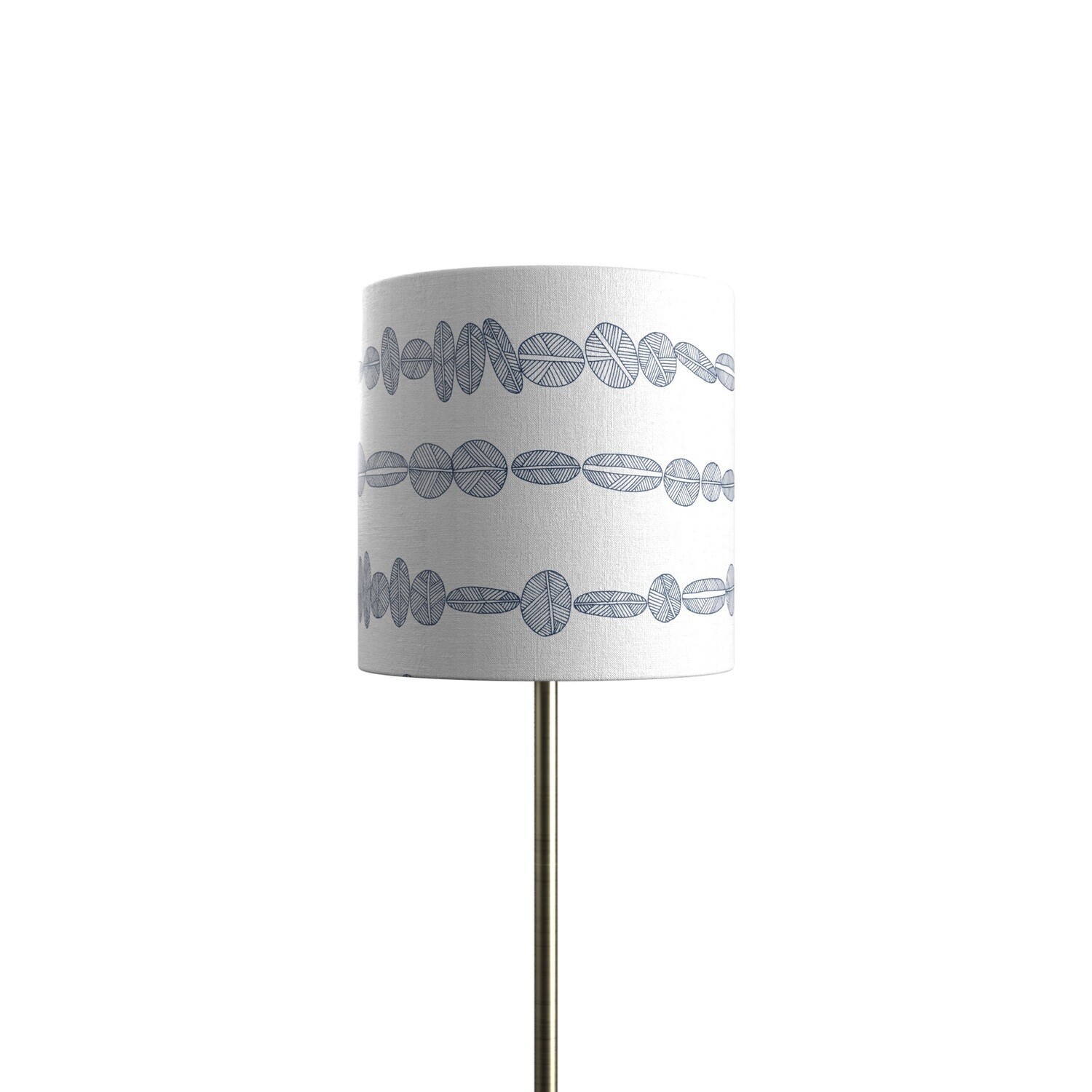 Handcrafted Linen Cotton Lampshade in Flint | Navy- Custom Montreal Design