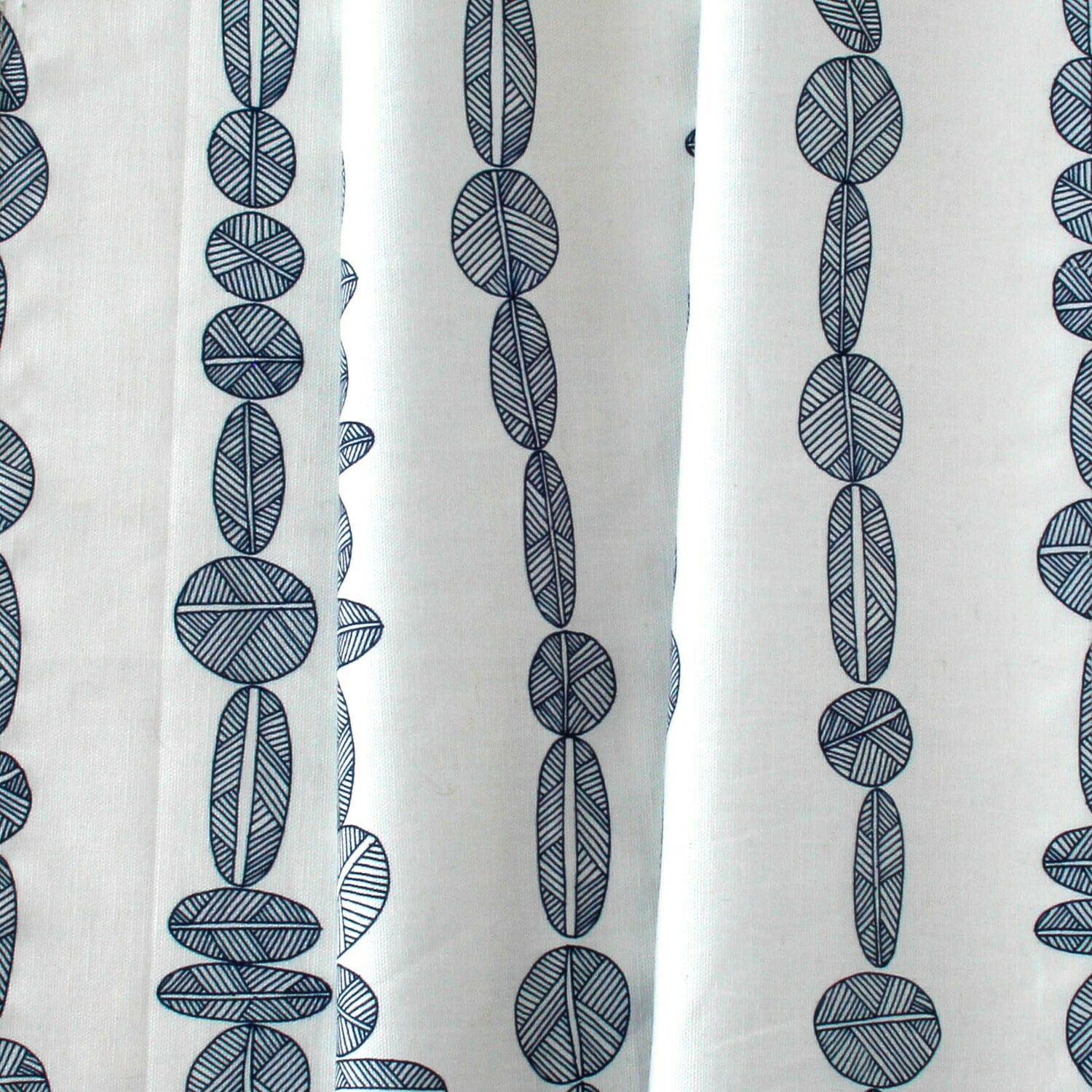 Handcrafted Linen Cotton Lampshade in Flint | Navy- Custom Montreal Design