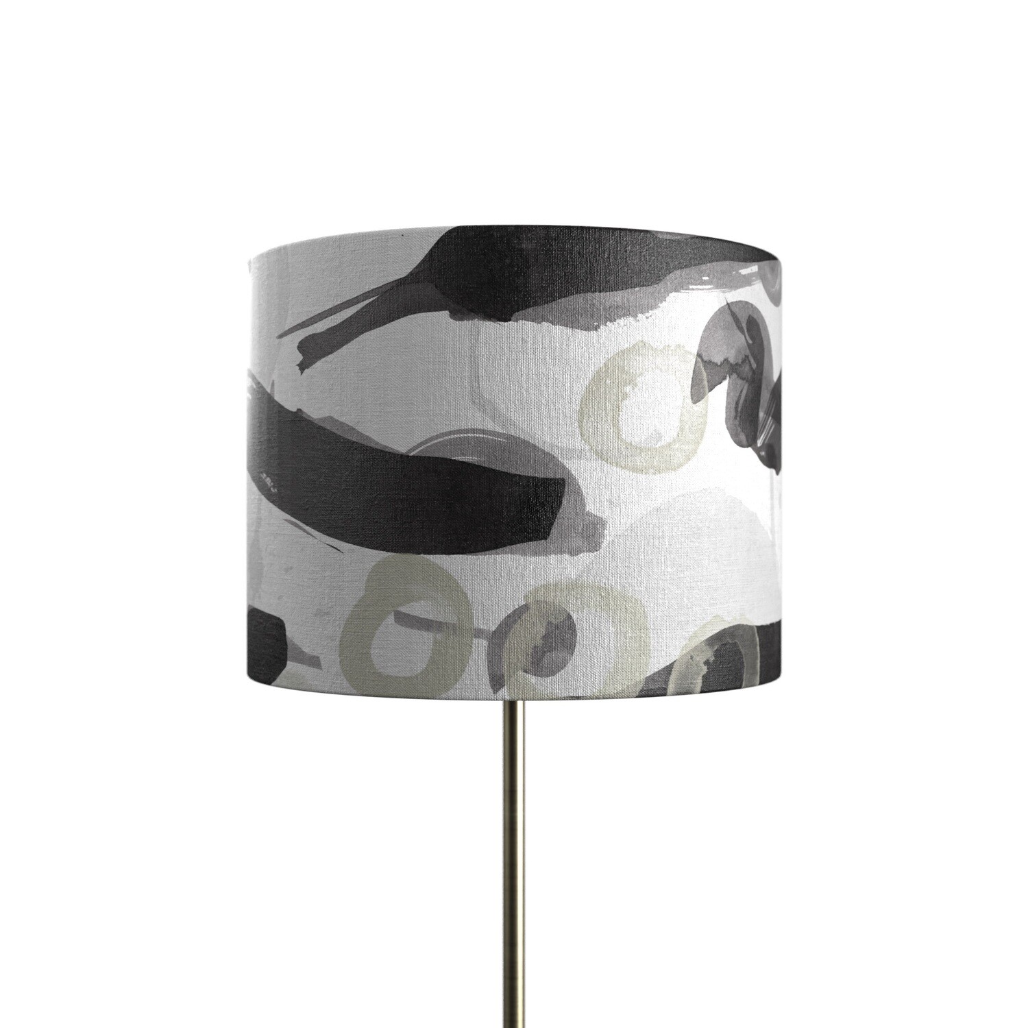 Handcrafted Linen Cotton Lampshade in Swim | Cream- Custom Montreal Design