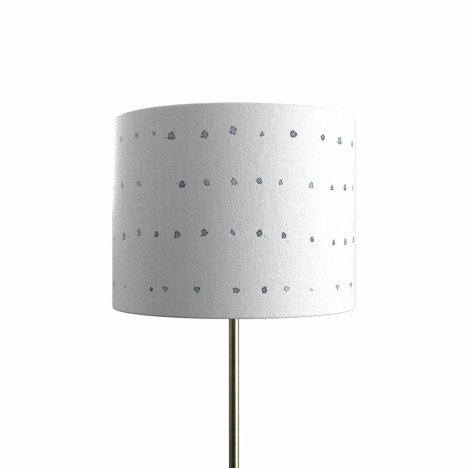 Handcrafted Linen Cotton Lampshade in Dose | Navy- Custom Montreal Design