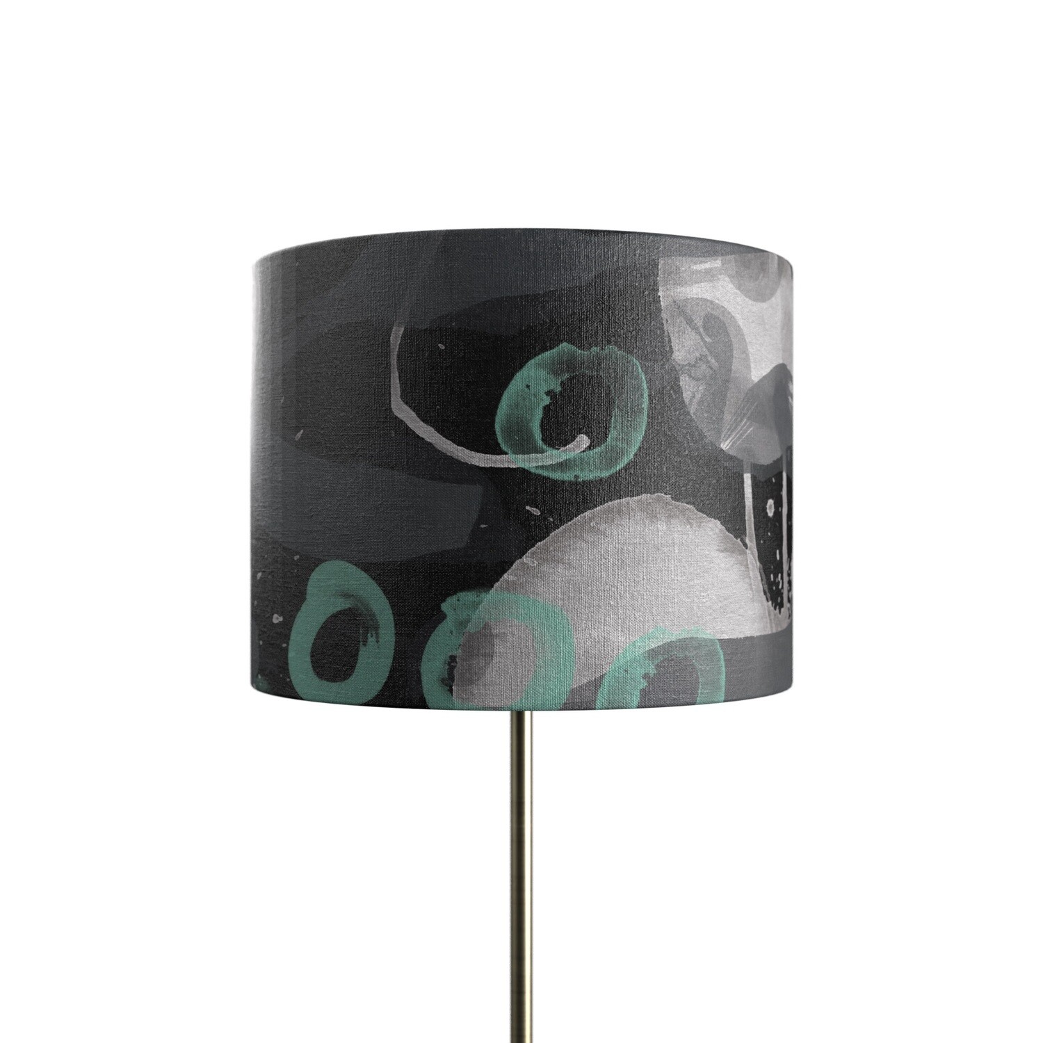 Handcrafted Linen Cotton Lampshade in Swim | Forest- Custom Montreal Design