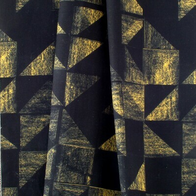 Handcrafted Linen Cotton Lampshade in Tile | Golden- Custom Montreal Design