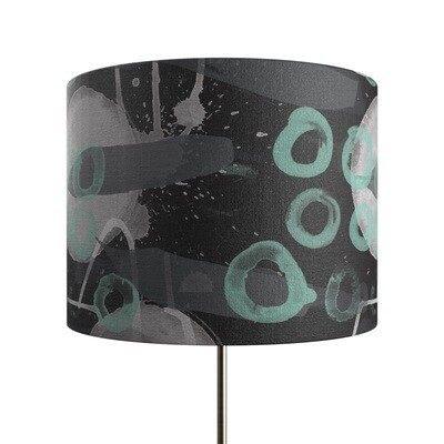 Handcrafted Linen Cotton Lampshade in Swim | Forest- Custom Montreal Design
