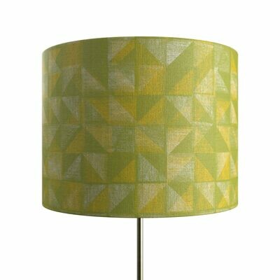 Handcrafted Linen Cotton Lampshade in Tile | Citron- Custom Montreal Design