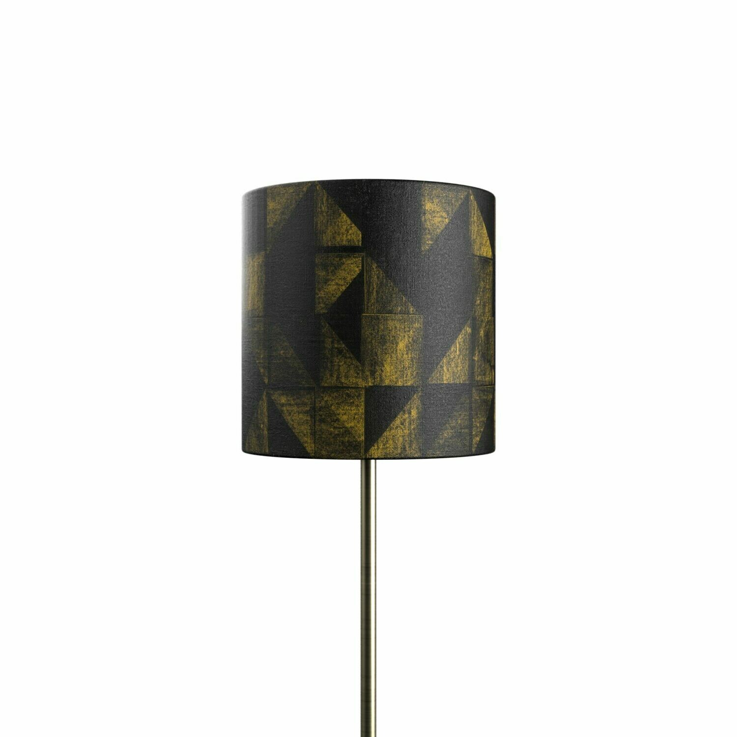 Handcrafted Linen Cotton Lampshade in Tile | Golden- Custom Montreal Design