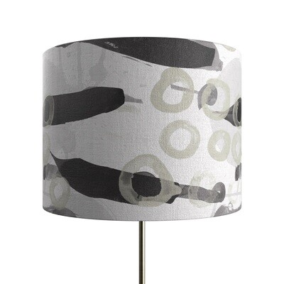 Handcrafted Linen Cotton Lampshade in Swim | Cream- Custom Montreal Design