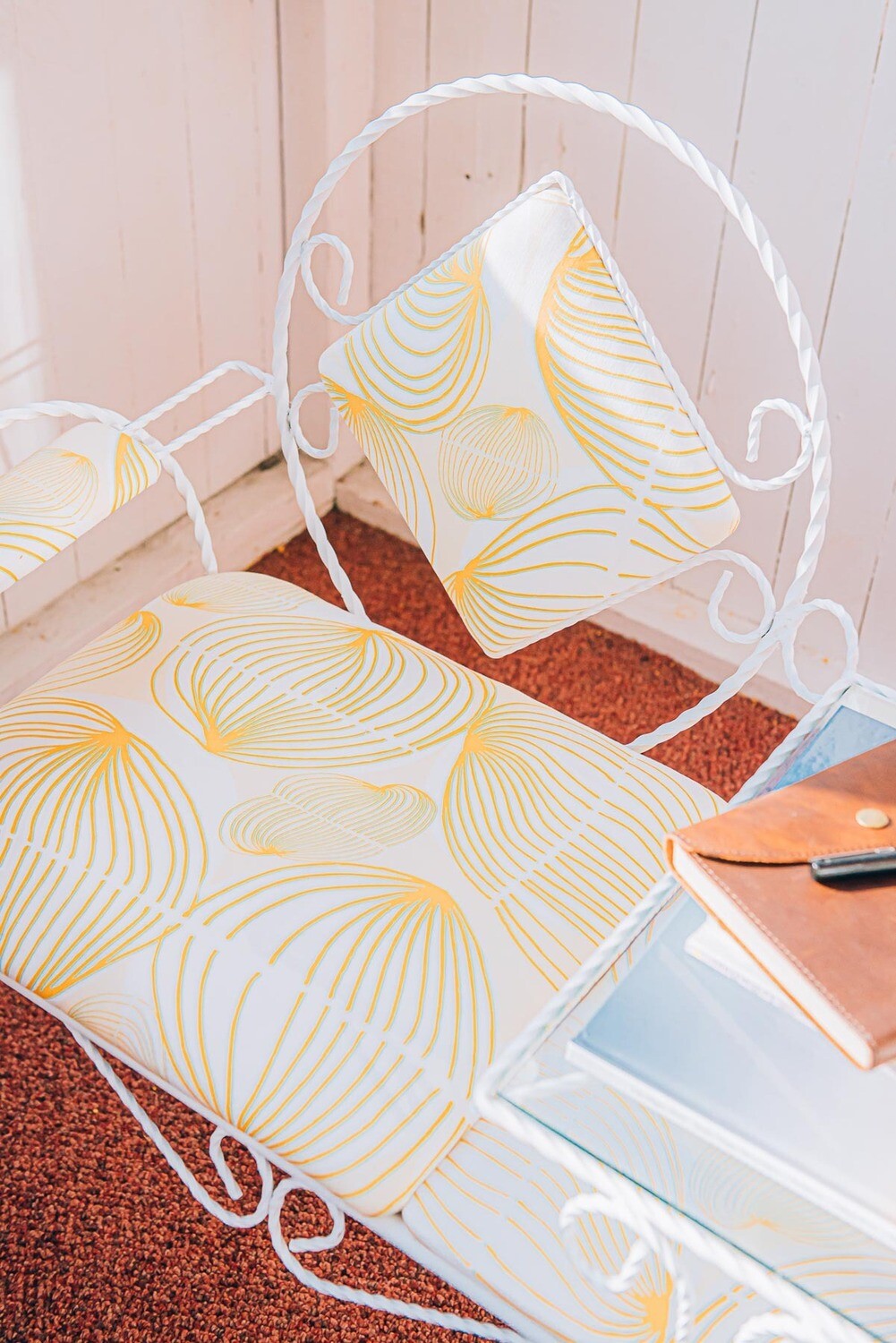 Handcrafted Linen Cotton Lampshade in Tumble | Citron- Custom Montreal Design