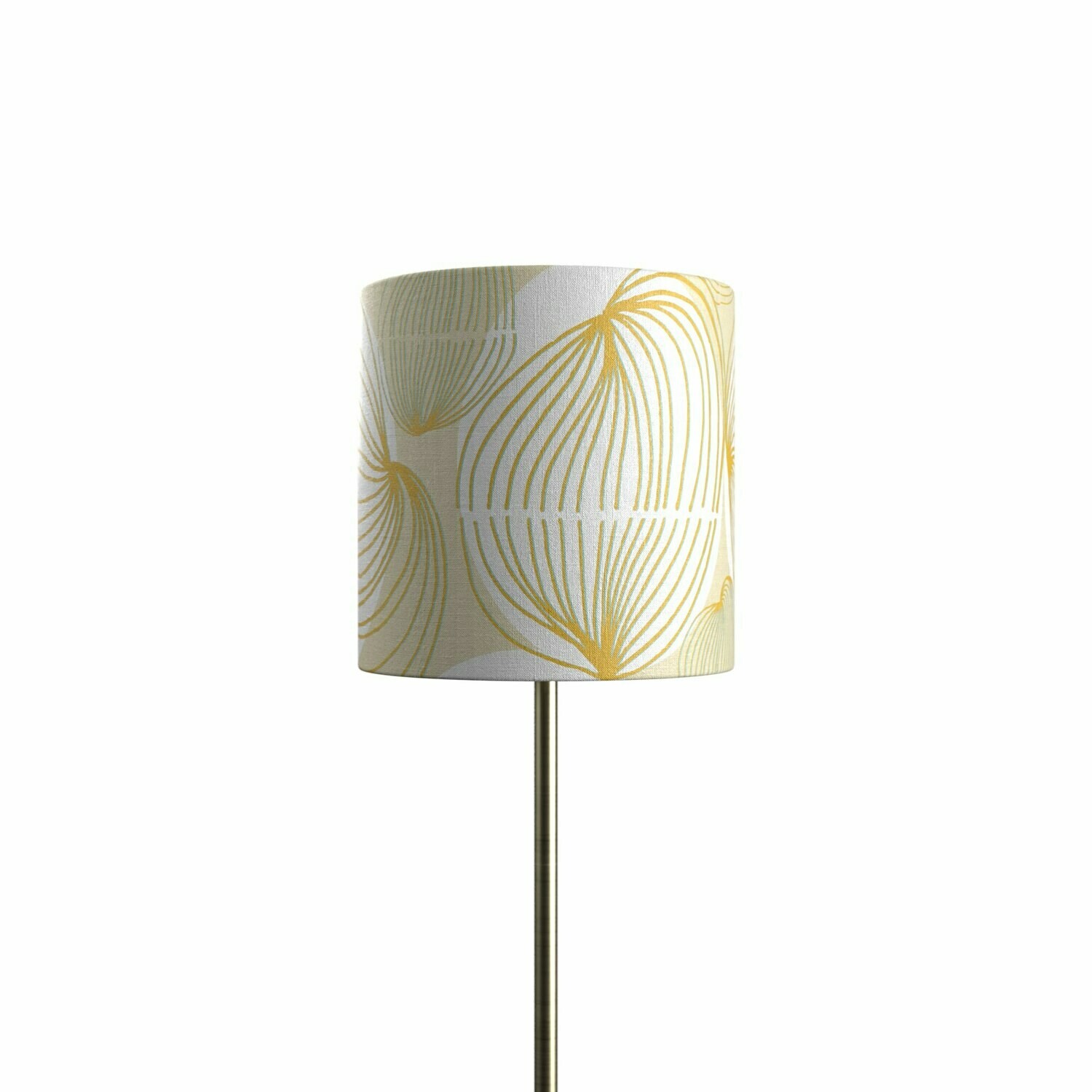 Handcrafted Linen Cotton Lampshade in Tumble | Citron- Custom Montreal Design
