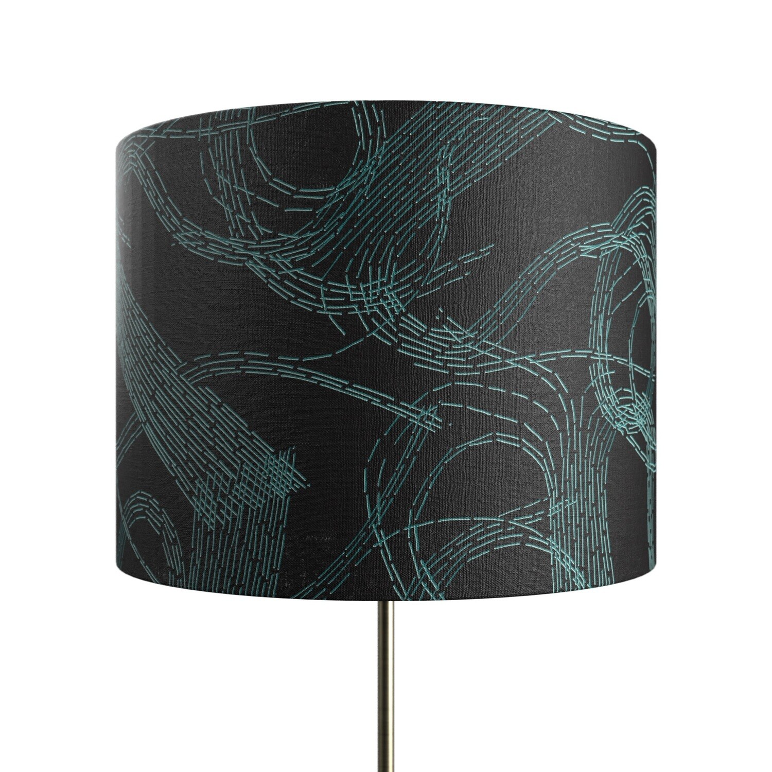 Handcrafted Linen Cotton Lampshade in Swell | Forest- Custom Montreal Design