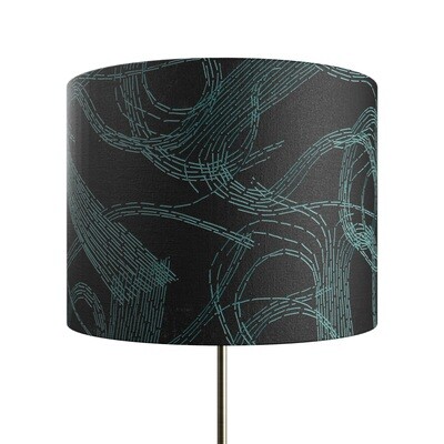 Handcrafted Linen Cotton Lampshade in Swell | Forest- Custom Montreal Design