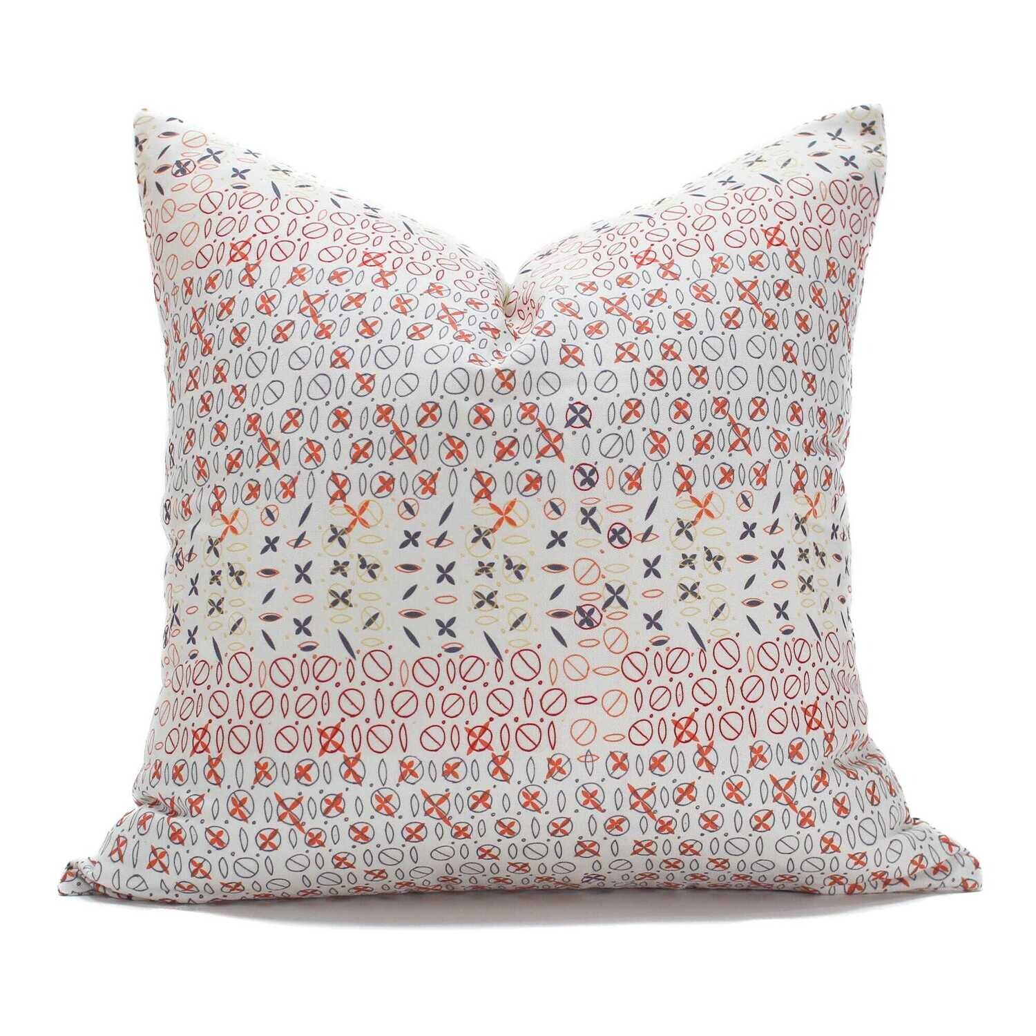 Linen Cotton Decorative Pillow - Pillow in Alleys | Dawn Pattern - Handcrafted Montreal