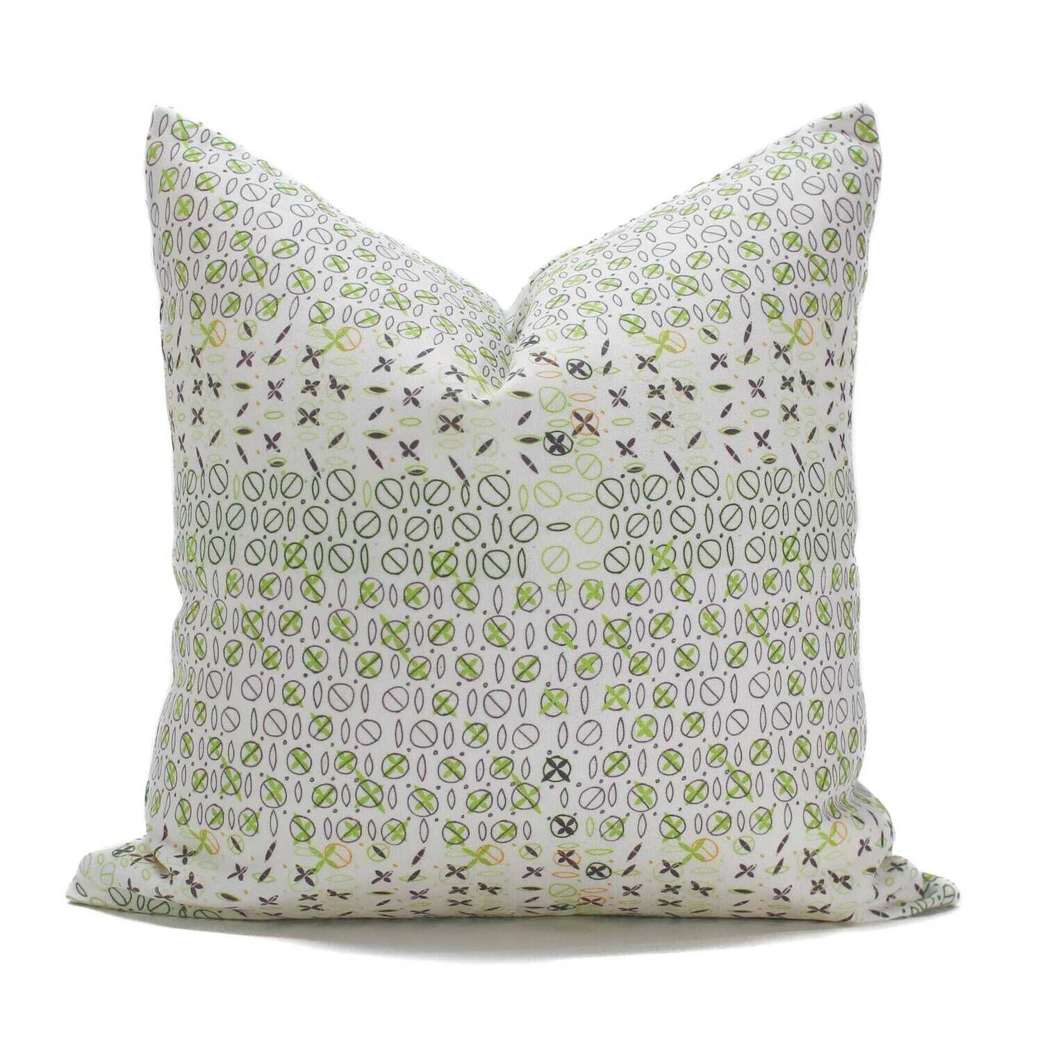 Linen Cotton Decorative Pillow - Pillow in Alleys | Dusk Pattern - Handcrafted Montreal