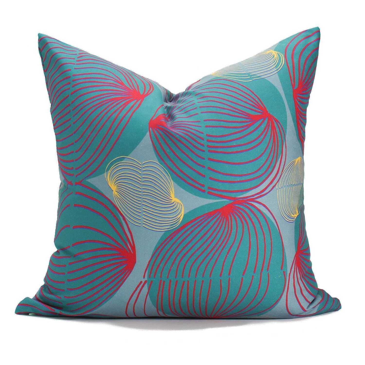 Linen Cotton Decorative Pillow - Tumble | Gumball Pattern - Handcrafted Montreal