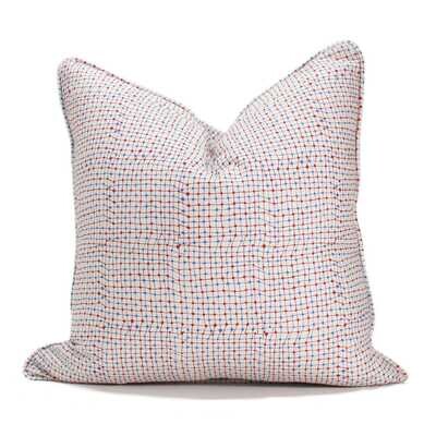 Linen Cotton Decorative Pillow - Trapeze | Gumball Pattern - Handcrafted Montreal