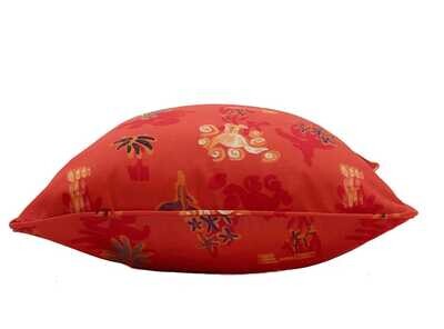 Linen Cotton Decorative Pillow - Pillow in Piña | Pounce Pattern - Handcrafted Montreal