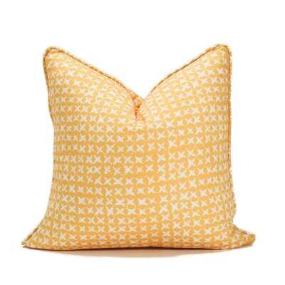 Linen Cotton Decorative Pillow - Smatte | Citron Pattern - Handcrafted Montreal