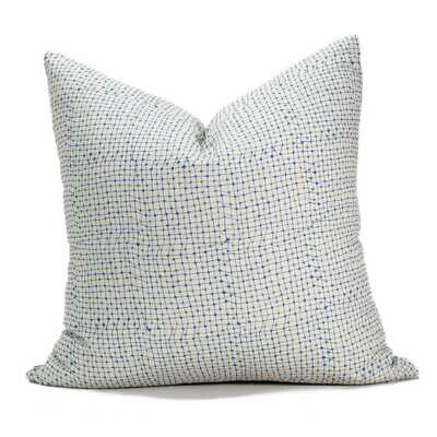 Linen Cotton Decorative Pillow - Trapeze | Mint Pattern - Handcrafted Montreal