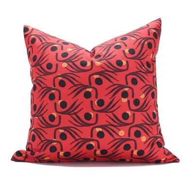 Linen Cotton Decorative Pillow - Pillow in Whiskers | Dawn Pattern - Handcrafted Montreal