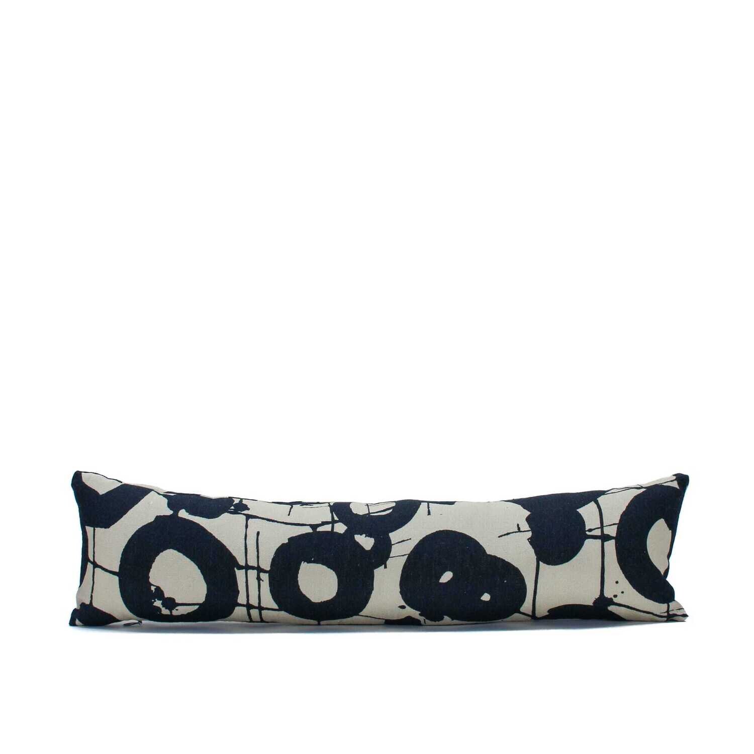 Organic Linen Decorative Pillow - Hotspot | Mono Pillow Pattern - Handcrafted Montreal