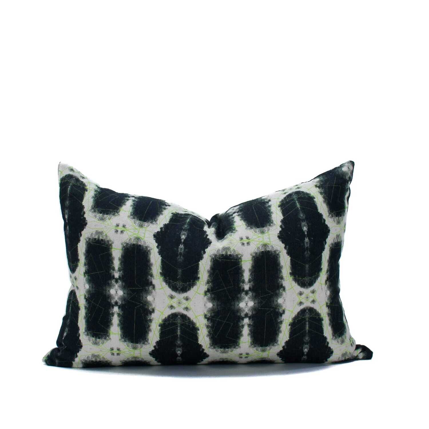 Organic Linen Decorative Pillow - Episodic | Mono Pillow Pattern - Handcrafted Montreal
